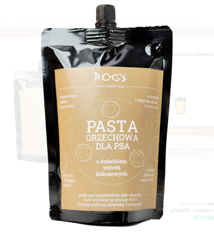 Pasta orzechowa dla psa z kokosem